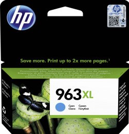 [3JA27AE/BGX] HP 963 XL - Cartouche encre Cyan - 23 ml - 1 600 pages - ( MC 50 )